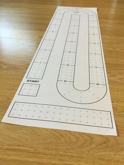 large cribbage board template.